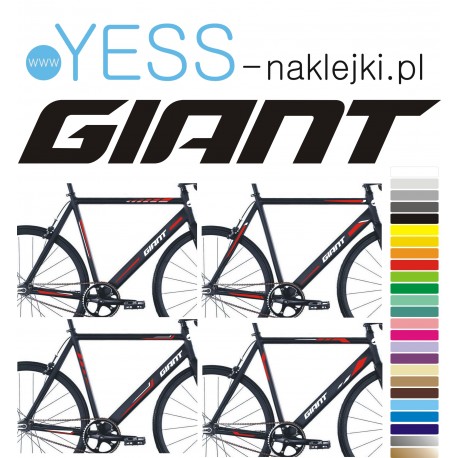 GIANT XTC  naklejki zastępcze na cały rower  męski, gravel, górski, mtb, szosowy, trekkingowy, miejski - YESS Naklejki
