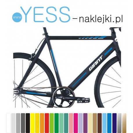 GIANT naklejki tuningowe na rower damski, męski, gravel, górski, mtb, szosowy, trekkingowy, miejski - YESS Naklejki