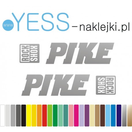 PIKE ROCK SHOX  naklejki na amortyzator widelec  ZESTAW 131E
