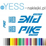 PIKE ROCK SHOX Ultimate niebieskie naklejki zastępcze na amortyzator widelec  rowerowy YESS Naklejki