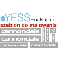 CANNONDALE szablon do malowania naklejki na rower na rower damski, męski, gravel, górski, mtb, szosowy, trekkingowy, crossowy