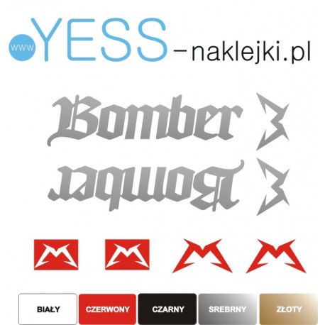 MARZOCCHI BOMBER naklejki na amortyzator widelec  - YESS Naklejki