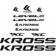 KROSS A4 LEVEL naklejki zastępcze na rower górski mtb,rower szosowy,rower trekkingowy,rower miejski,rower damski,rower męski