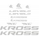 KROSS A4 LEVEL naklejki zastępcze na rower górski mtb,rower szosowy,rower trekkingowy,rower miejski,rower damski,rower męski