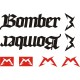 MARZOCCHI BOMBER naklejki na amortyzator widelec  - YESS Naklejki