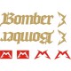 MARZOCCHI BOMBER naklejki na amortyzator widelec  - YESS Naklejki