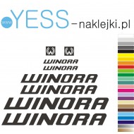 WINORA naklejki zastępcze na rower damski, rower męski, gravel, górski, mtb, szosowy, trekkingowy, miejski - YESS Naklejki