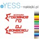 MARZOCCHI BOMBER DJ  naklejki na amortyzator widelec  - YESS Naklejki