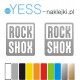 ROCK SHOX naklejki zamienniki na amortyzator widelec  YESS Naklejki