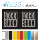 ROCK SHOX naklejki zamienniki na amortyzator widelec  YESS Naklejki