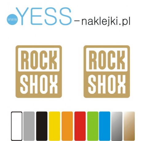 ROCK SHOX naklejki zamienniki na amortyzator widelec  YESS Naklejki