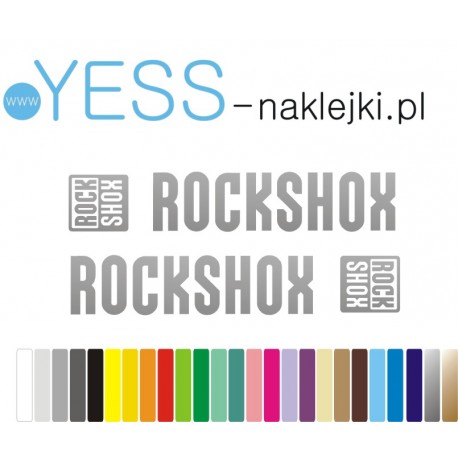 ROCK SHOX naklejki na amortyzator widelec YESS Naklejki