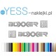 BOXXER ROCK SHOX naklejki zamienniki na amortyzator widelec  YESS Naklejki