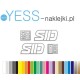 SID ROCK SHOX naklejki zamienniki na amortyzator widelec  YESS Naklejki
