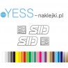 SID ROCK SHOX naklejki zamienniki na amortyzator widelec  YESS Naklejki