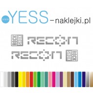 RECON  ROCK SHOX naklejki zamienniki na amortyzator widelec  YESS Naklejki