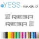 REBA ROCK SHOX naklejki zamienniki na amortyzator widelec  YESS Naklejki