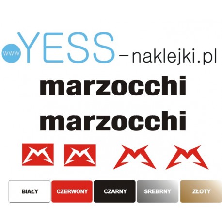 MARZOCCHI BOMBER naklejki na amortyzator widelec  - YESS Naklejki