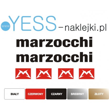 MARZOCCHI BOMBER naklejki na amortyzator widelec  - YESS Naklejki