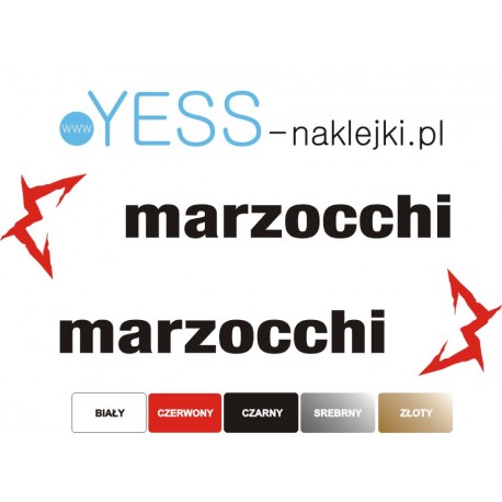 MARZOCCHI BOMBER naklejki na amortyzator widelec  - YESS Naklejki