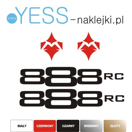 MARZOCCHI BOMBER 888 RC naklejki na amortyzator widelec  - YESS Naklejki