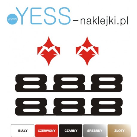 MARZOCCHI BOMBER 888 naklejki na amortyzator widelec  - YESS Naklejki