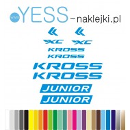 KROSS JUNIOR naklejki na rower dziecięcy naklejki dla chłopca  - YESS Naklejki