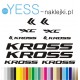 KROSS  naklejki zastępcze na rower damski, na rower męski, gravel, górski, mtb, szosowy, trekkingowy, miejski - YESS Naklejki