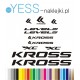 KROSS  LEVEL A2 naklejki zastępcze rower damski, rower męski, gravel, górski, mtb, szosowy, trekkingowy, miejski - YESS Naklejki