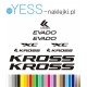 KROSS EVADO naklejki zastępcze rower damski, rower męski, gravel, górski, mtb, szosowy, trekkingowy, miejski - YESS Naklejki