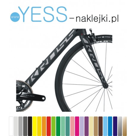 KROSS HEXAGON LEVEL  naklejki zastępcze rower męski, gravel, górski, mtb, szosowy, trekkingowy - YEESS Naklejki