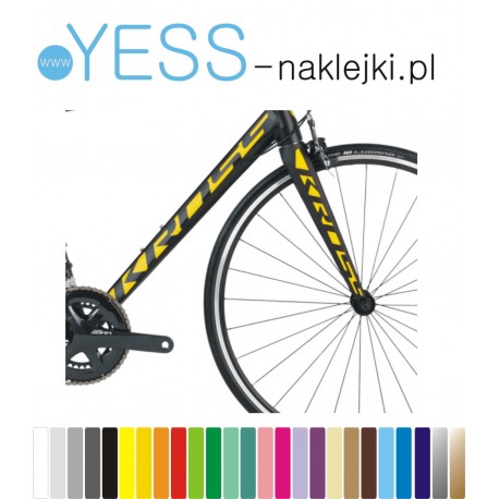 KROSS Level Hexagon naklejki na rower damski, męski, gravel, górski, mtb, szosowy, trekkingowy, miejski - YESS Naklejki