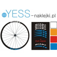 GIANT 10szt  tunungowe naklejki rower koła obręcz 26’ 27’ 28’ 29’ - YESS Naklejki