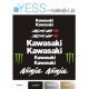 KAWASAKI NINJA ZX-6R naklejki tuningowe na motocykl na owiewke na zadupek  YESS Naklejki