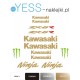 KAWASAKI NINJA ZX-6R naklejki tuningowe na motocykl na owiewke na zadupek  YESS Naklejki