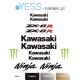 KAWASAKI NINJA ZX-6R naklejki tuningowe na motocykl na owiewke na zadupek   YESS Naklejki