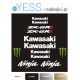 KAWASAKI NINJA ZX-6R naklejki tuningowe na motocykl  na owiewke na zadupek    YESS Naklejki