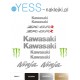 KAWASAKI NINJA ZX-6R naklejki tuningowe na motocykl  na owiewke na zadupek    YESS Naklejki