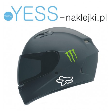 FOX LOGO Monster Energy naklejki tuningowe na motocykl skuter, samochód , quad, kask, owiewka, rower, TUNING Motoryzacja - YESS 