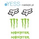 FOX LOGO Monster Energy naklejki tuningowe na motocykl skuter, samochód , quad, kask, owiewka, rower, TUNING Motoryzacja - YESS 