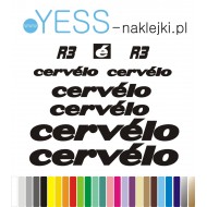 CERVELO R3 naklejki zastępcze na rower męski, gravel, górski, mtb, szosowy, trekkingowy, crossowy   -  YESS NaklejkI