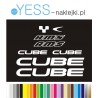 CUBE AMS naklejki zastępcze na rower damski, męski, gravel, górski, mtb, szosowy, trekkingowy - YESS Naklejki