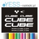 CUBE  naklejki zastępcze na rower damski, męski, gravel, górski, mtb, szosowy, trekkingowy, miejski - YESS Naklejki