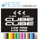 CUBE LTD PRO naklejki zastępcze na rower damski, męski, gravel, górski, mtb, szosowy, trekkingowy, miejski - YESS Naklejki