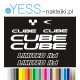 CUBE LIMITED ITD naklejki zastępcze na rower damski, męski, gravel, górski, mtb, szosowy, trekkingowy, miejski - YESS Naklejki