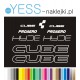 CUBE  HYDE PROAERO naklejki zastępcze na rower damski, męski, gravel, górski, mtb, szosowy, trekkingowy, miejski - YESS Naklejki