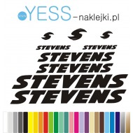 STEVENS naklejki zastępcze na rower damski, męski, gravel, górski, mtb, szosowy, trekkingowy, miejski - YESS Naklejki