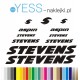 STEVENS ASPIN naklejki zastępcze na rower damski, męski, gravel, górski, mtb, szosowy, trekkingowy, miejski - YESS Naklejki