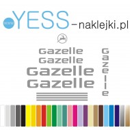 Gazelle naklejki zastępcze na rower damski, rower męski, gravel, górski, mtb, szosowy, trekkingowy, miejski - YESS Naklejki