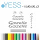 Gazelle naklejki zastępcze na rower damski, rower męski, gravel, górski, mtb, szosowy, trekkingowy, miejski - YESS Naklejki